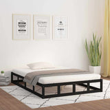 Vidaxl bedframe massief hout zwart 120x200 cm