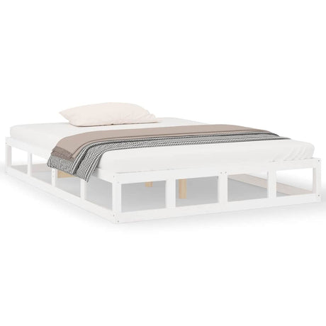 Vidaxl bedframe massief hout wit 160x200 cm