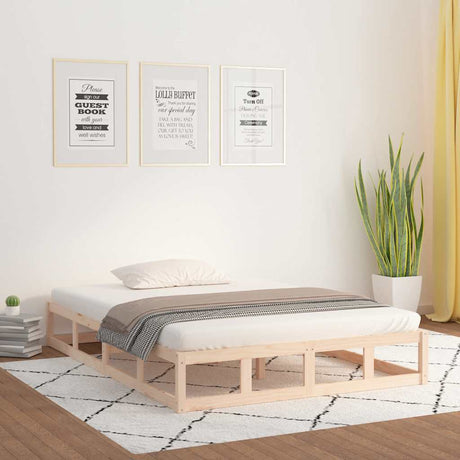 Vidaxl bedframe massief hout 200x200 cm