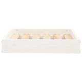 Vidaxl hondenmand 51,5x44x9 cm massief grenenhout wit