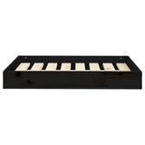 Vidaxl Hundekorb 71,5x54x9 cm Festkiefer schwarz