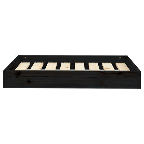 Vidaxl Hundekorb 71,5x54x9 cm Festkiefer schwarz