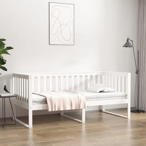 Vidaxl slaapbank zonder matras 90x190 cm massief grenenhout wit