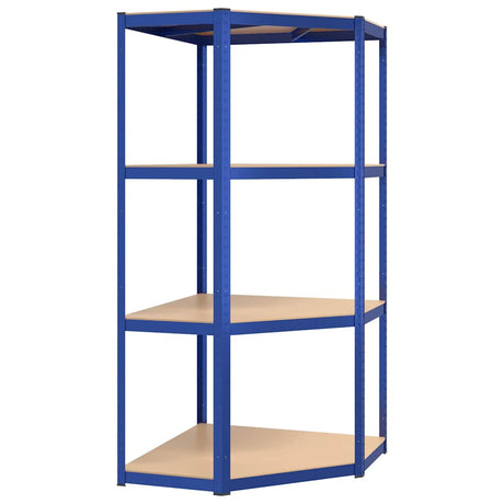 Vidaxl HoeKrek 4-Layer-Stahl und verarbeitetes Holzblau