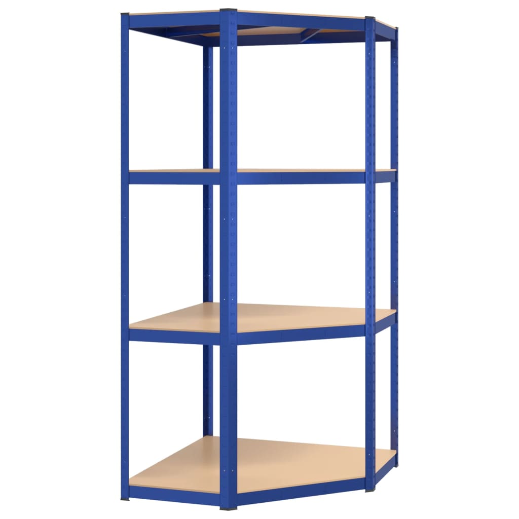 Vidaxl HoeKrek 4-Layer-Stahl und verarbeitetes Holzblau