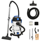 Vidaxl Naten Trockenreiniger 1200 W 30 l Silberfarbe