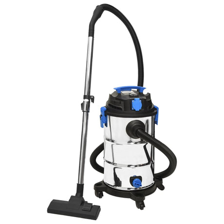 Vidaxl Naten Trockenreiniger 1200 W 30 l Silberfarbe