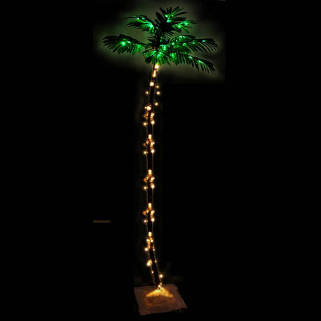 Vidaxl Palmbaume LED 192 LEDs warmes Weiß 300 cm