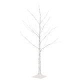 VidaXL Birke LED 48 LEDs warmweiß 120 cm weiß
