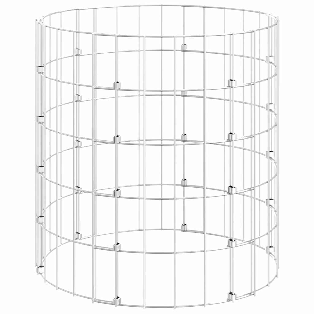 Vidaxx Kompostbehälter ø50x50 cm aus verzinktem Stahl