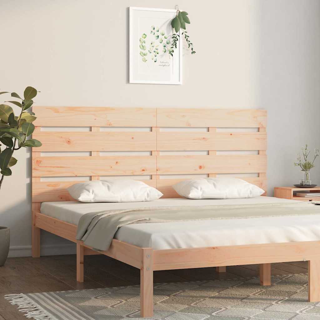 Vidaxl hoofdbord 120x3x80 cm massief grenenhout