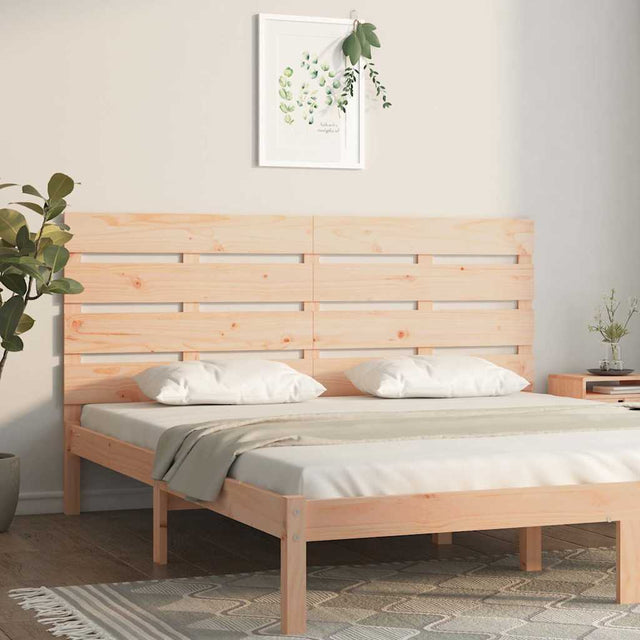 Vidaxl hoofdbord 120x3x80 cm massief grenenhout