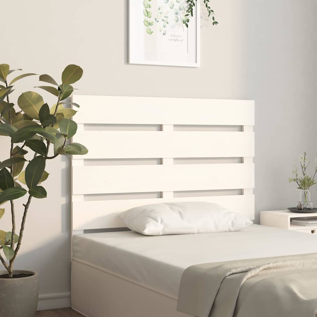 Vidaxl hoofdbord 75x3x80 cm massief grenenhout wit