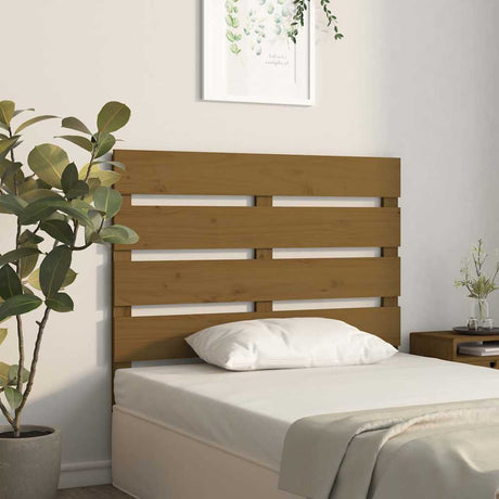 Vidaxl hoofdbord 75x3x80 cm massief grenenhout honingbruin