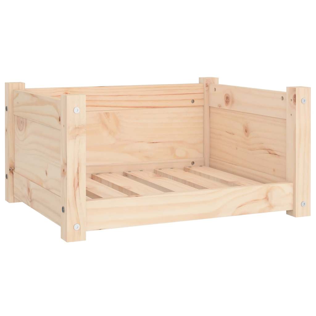 Vidaxxl Hundebett 55,5x45,5x28 cm massives Kiefernholz