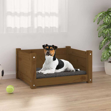 Vidaxl Hundekorb 55,5 x 45,5 x 28 cm Festkiefer Honigbraun