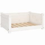 Vidaxl Hundekorb 65.5x50,5x28 cm Festkiefer weiß
