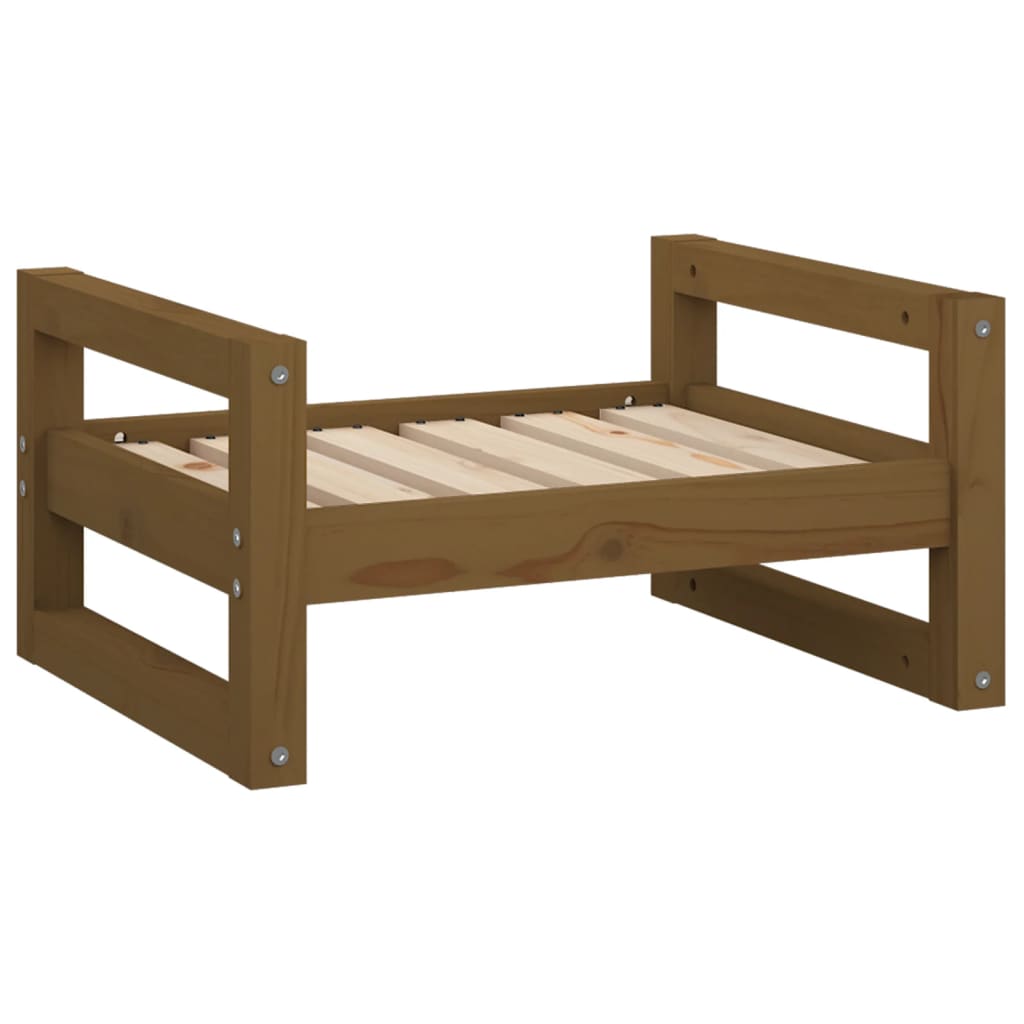 Vidaxl Hundekorb 55,5 x 45,5 x 28 cm Festkiefer Honigbraun