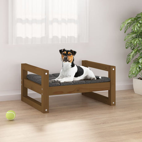 Vidaxl Hundekorb 55,5 x 45,5 x 28 cm Festkiefer Honigbraun