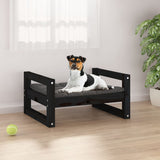 Vidaxl Hundekorb 55,5 x 45,5 x 28 cm Festkiefer Kiefer Schwarz