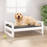 Vidaxl Hundekorb 75,5 x 55,5 x 28 cm Festkiefer weiß