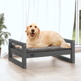 Vidaxl Hundekorb 75,5 x 55,5 x 28 cm Festkieferngrau
