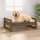 Vidaxl Hundekorb 75,5 x 55,5 x 28 cm Festkiefer Honigbraun