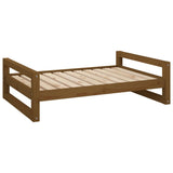 Vidaxl Hundekorb 95.5x65.5x28 cm Festkiefer Honigbraun