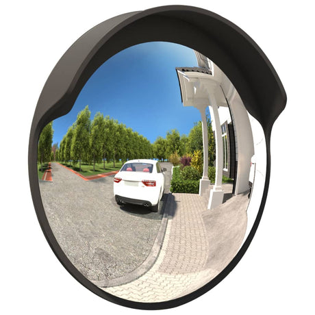 Vidaxx konvexer Verkehrsspiegel für den Außenbereich, schwarz, ø45 cm, Polycarbonat