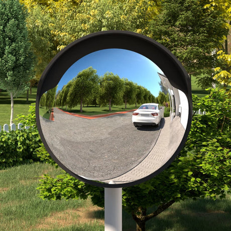 Vidaxx konvexer Verkehrsspiegel für den Außenbereich, schwarz, ø45 cm, Polycarbonat