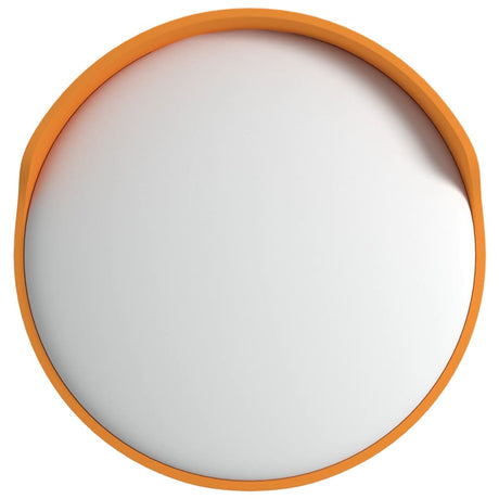 Vidaxl außerhalb des konvexen Verkehrsspiegels Orange Ø30 cm Polycarbonat