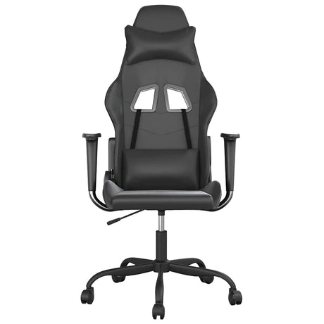 Vidaxl massage gamestoel kunstleer zwart