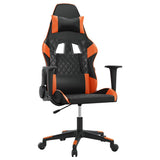 Vidaxl massage gamestoel kunstleer zwart en oranje