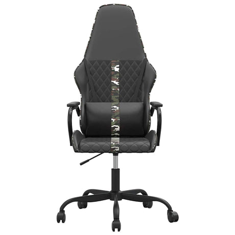 Vidaxl massage gamestoel kunstleer camouflage en zwart