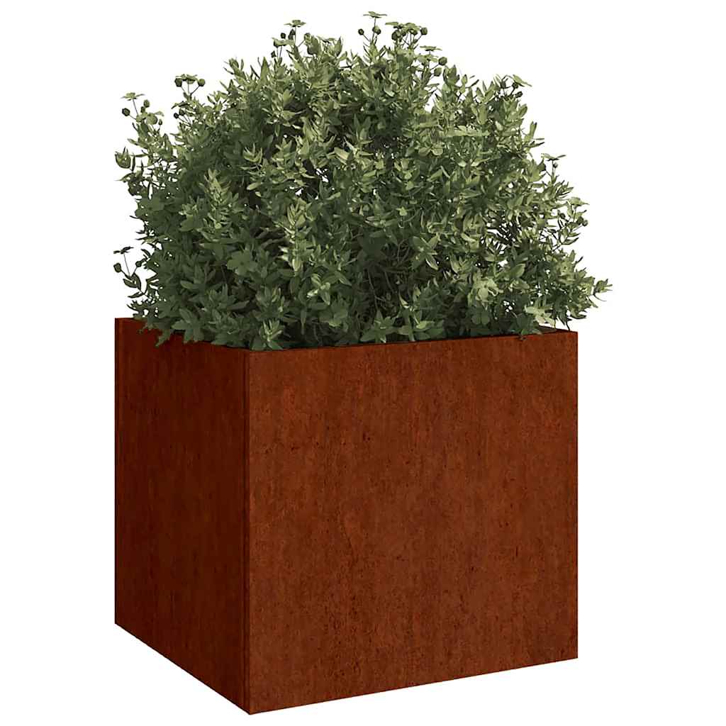 VIDAXL -Pflanzer 2 ST 32x30x29 cm Cortenstaal