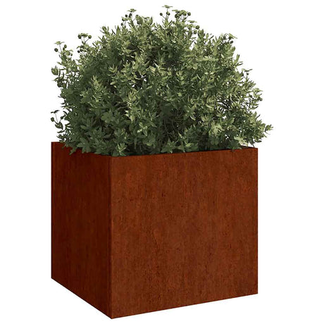VIDAXL -Pflanzer 2 ST 32x30x29 cm Cortenstaal