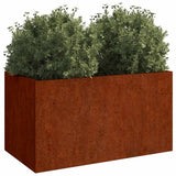 VIDAXL -Planungsbox 62x30x29 cm Cortenstaal