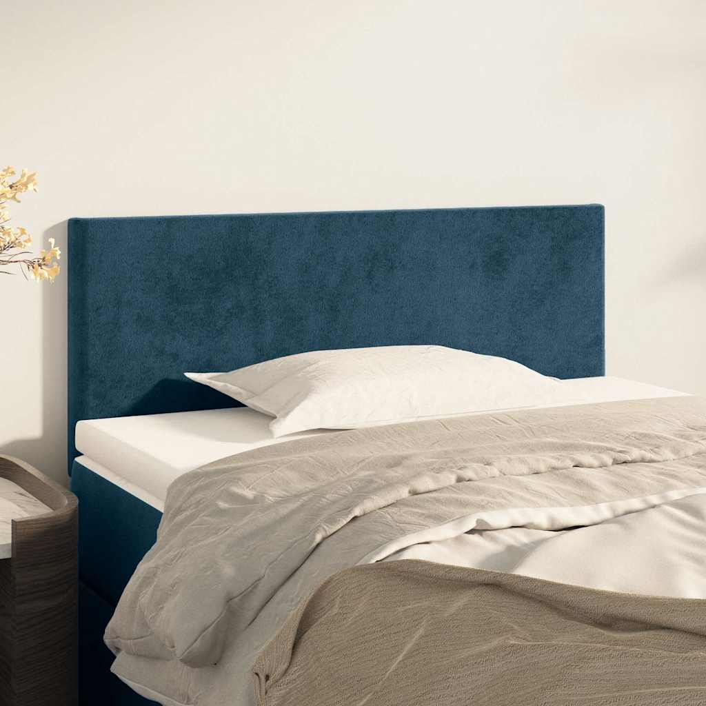 Vidaxl hoofdbord 90x5x78 88 cm fluweel donkerblauw