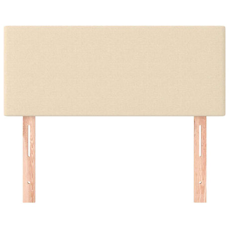 Vidaxl hoofdbord 100x5x78 88 cm stof crèmekleurig