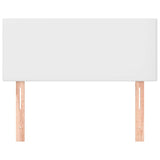 Vidaxl hoofdbord 100x5x78 88 cm kunstleer wit