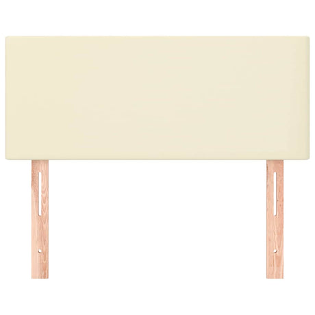 Vidaxl hoofdbord 100x5x78 88 cm kunstleer crèmekleurig