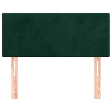 Vidaxl hoofdbord 100x5x78 88 cm fluweel donkergroen