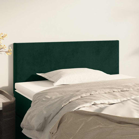 Vidaxl hoofdbord 100x5x78 88 cm fluweel donkergroen