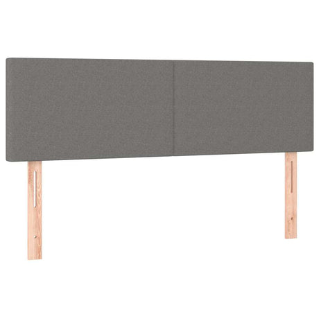 Vidaxl hoofdborden 144x5x78 88 cm stof donkergrijs