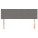 Vidaxl hoofdborden 2 st 72x5x78 88 cm stof donkergrijs