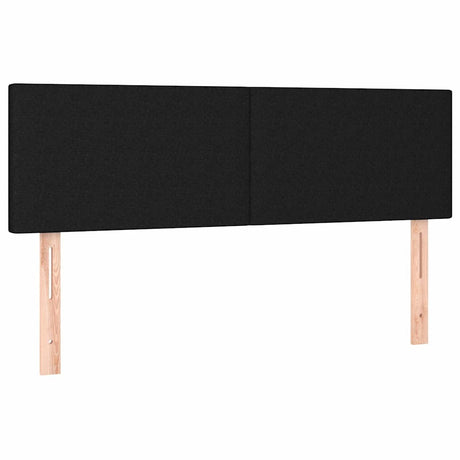 Vidaxl hoofdborden 144x5x78 88 cm stof zwart