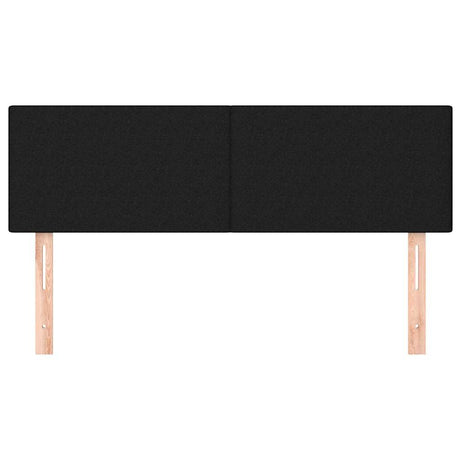 Vidaxl hoofdborden 144x5x78 88 cm stof zwart