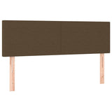 Vidaxl hoofdborden 144x5x78 88 cm stof donkerbruin