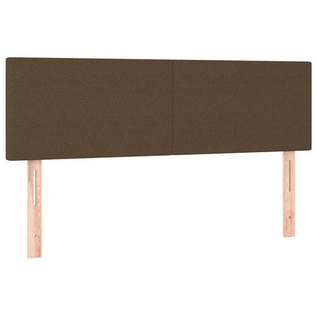 Vidaxl hoofdborden 144x5x78 88 cm stof donkerbruin