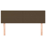 Vidaxl hoofdborden 2 st 72x5x78 88 cm stof donkerbruin